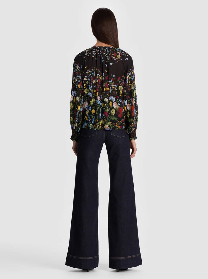 Blusa stampa floreale