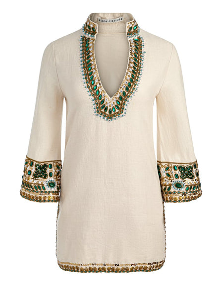 BLUSA CON PIETRE