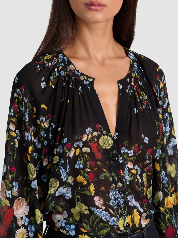 Blusa stampa floreale