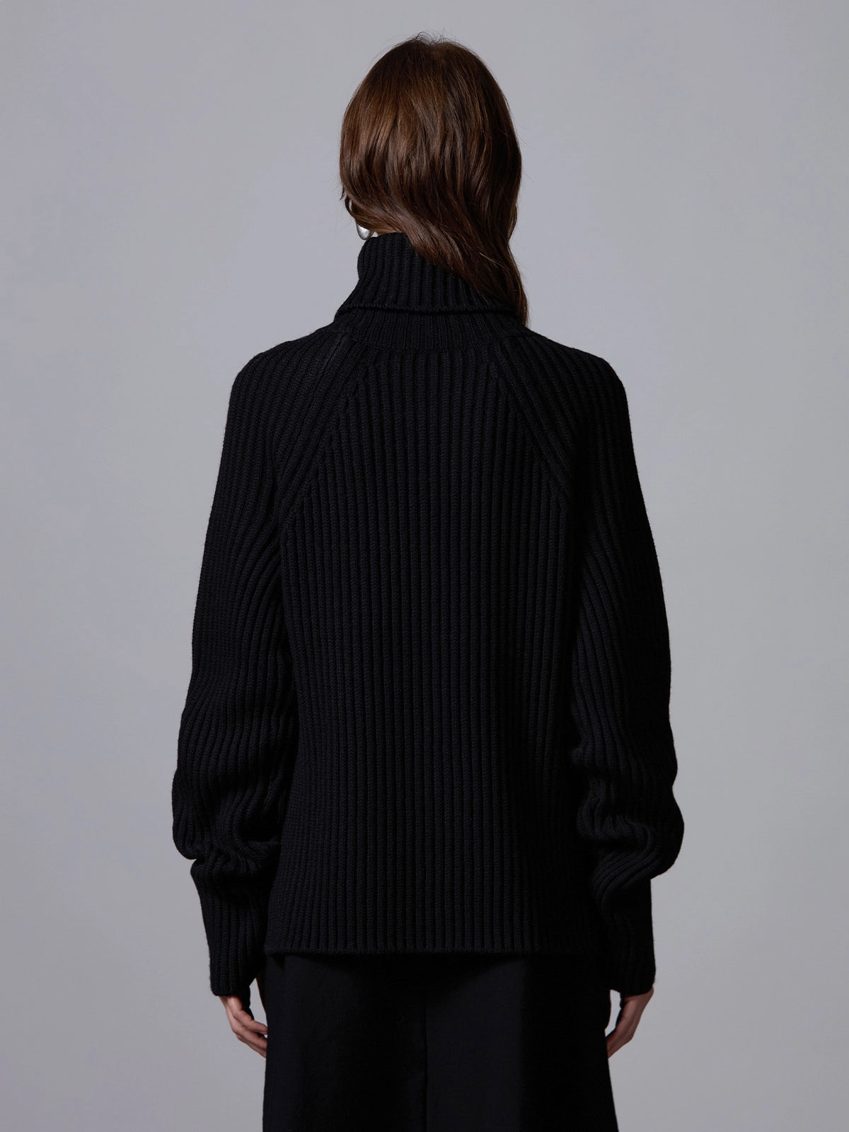 Collo alto con pelle